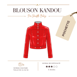 LE BLOUSON KANDOU de l'émission COUSU MAIN par Christelle BAHEZI. épisode 5